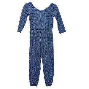 Alice + Ames Navy Polka Dot Jumpsuit Size 6